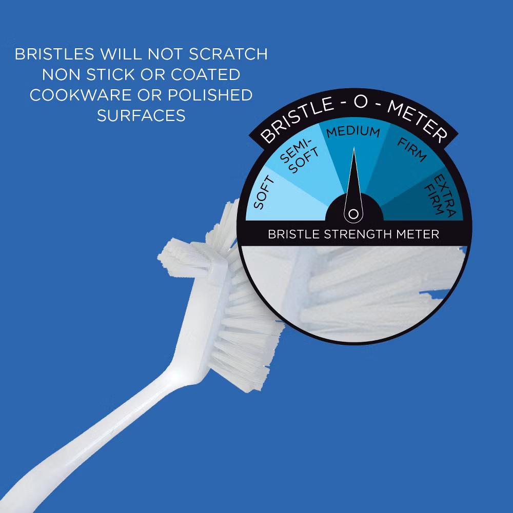 PRO Dish Brushes & Scrubber- Stiff Bristles, Food Scrapers, Comfort Handles - Image 21
