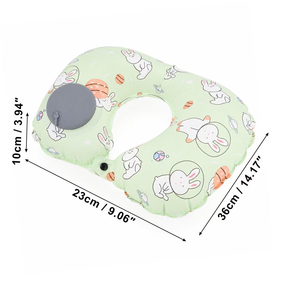 Ice Silk Inflatable Travel Pillow 1 Pc - Image 37
