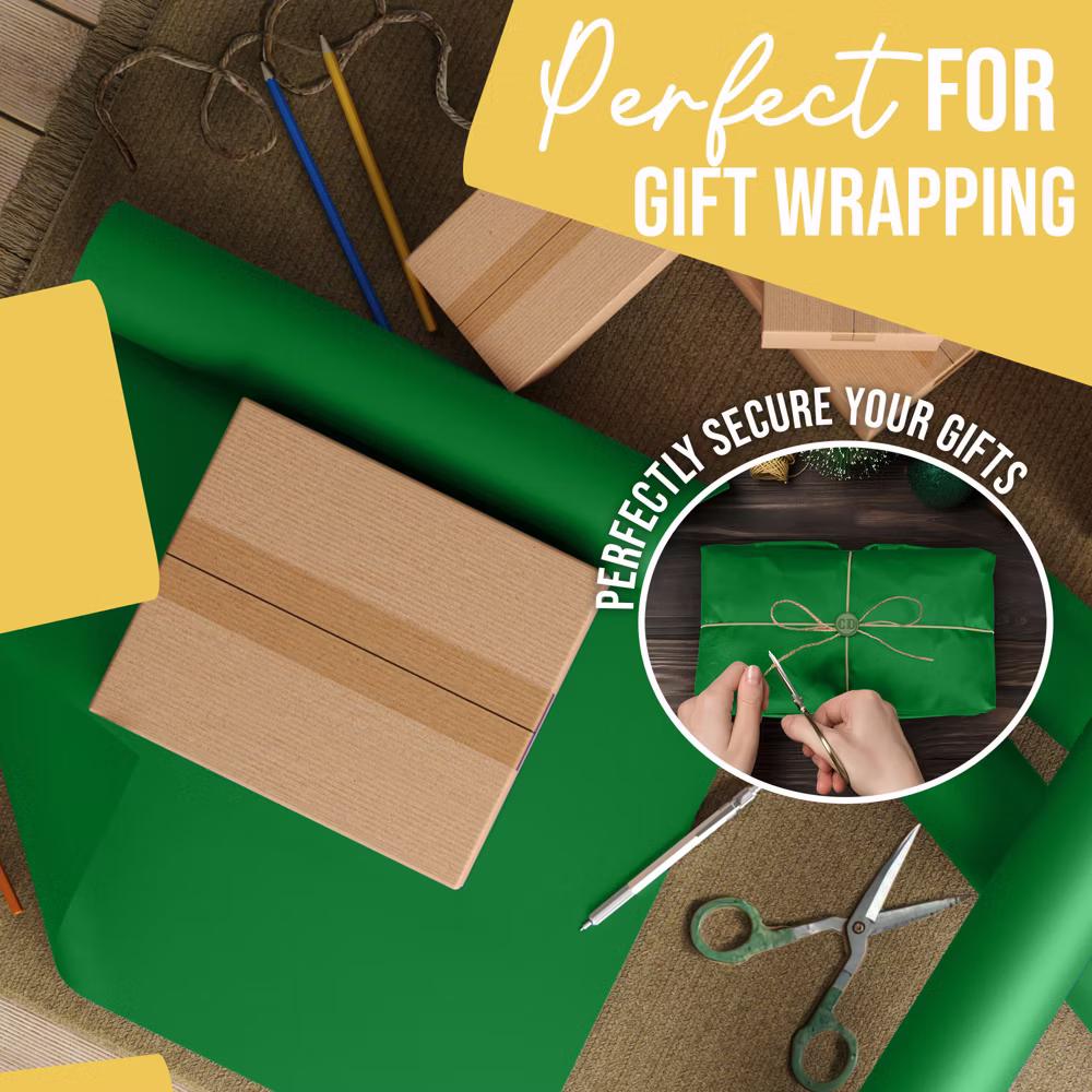 Exquisite Colored Kraft Paper Roll 17.5 In 110 Ft Kraft Wrapping Paper Craft Paper Shipping Paper Kraft Paper Roll Gift Wrap - Image 17