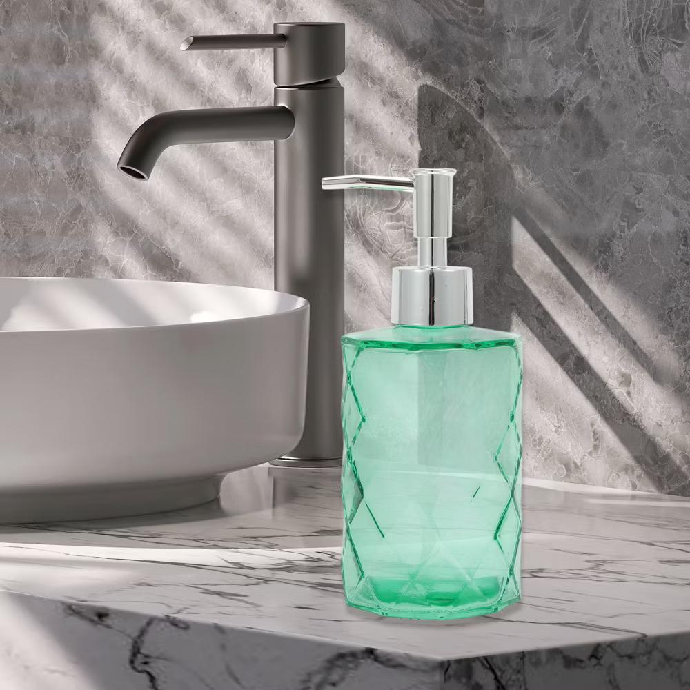 Durable Diamond-shaped Soap Dispenser 11.16oz 1 Pc - Image 23