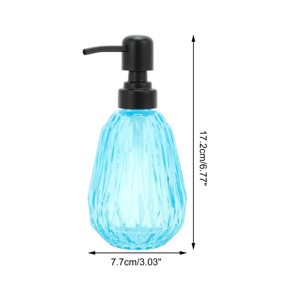Convenient Argyle Soap Dispenser 11.84oz 1 Pc