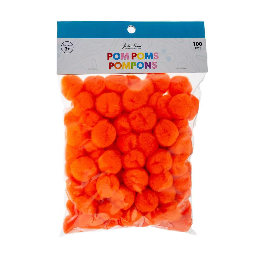 100ct Mini Pom Poms for DIY Arts and Crafts, Tiny Acrylic Poms Craft Embellishments (1 inch) - Image 17