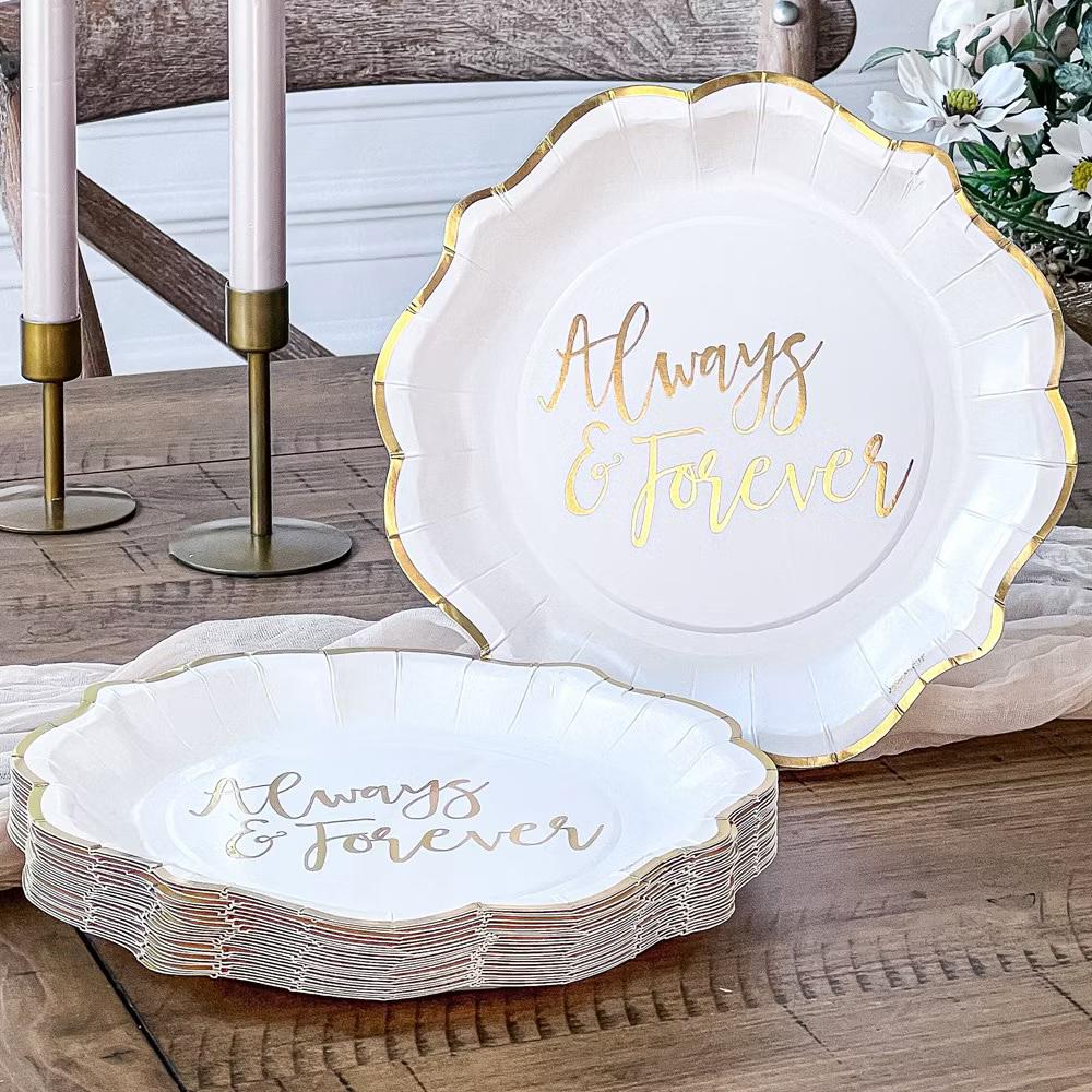 Always & Forever 72 Piece Party Tableware Set (24 Guests) | 00247NA-KIT - Image 8
