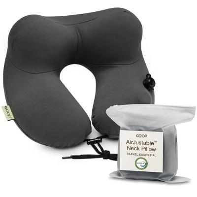 Coop Sleep Goods AirJustable Travel Neck Pillow, Inflatable, Adjustable Support, Memory Foam Travel Pillow with Washable Cover - Image 10