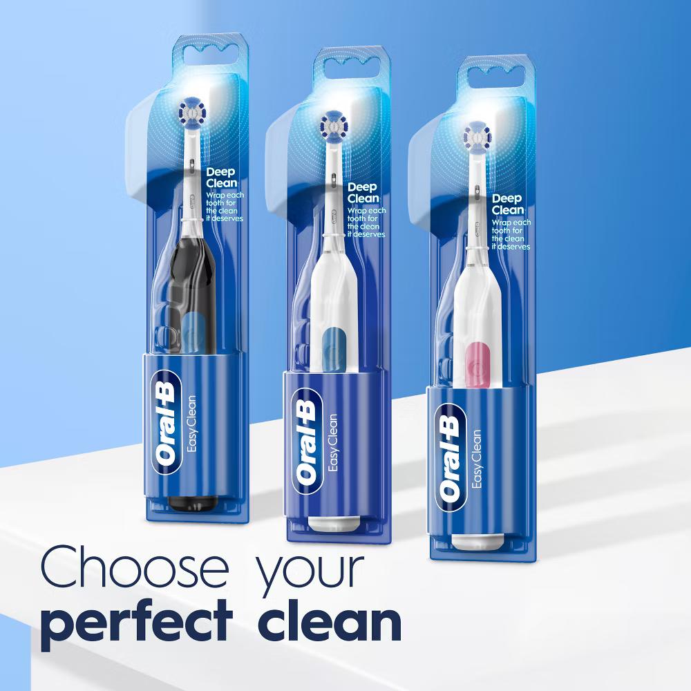 Easy Clean Battery Toothbrush with Brush Head with Battery - Image 5