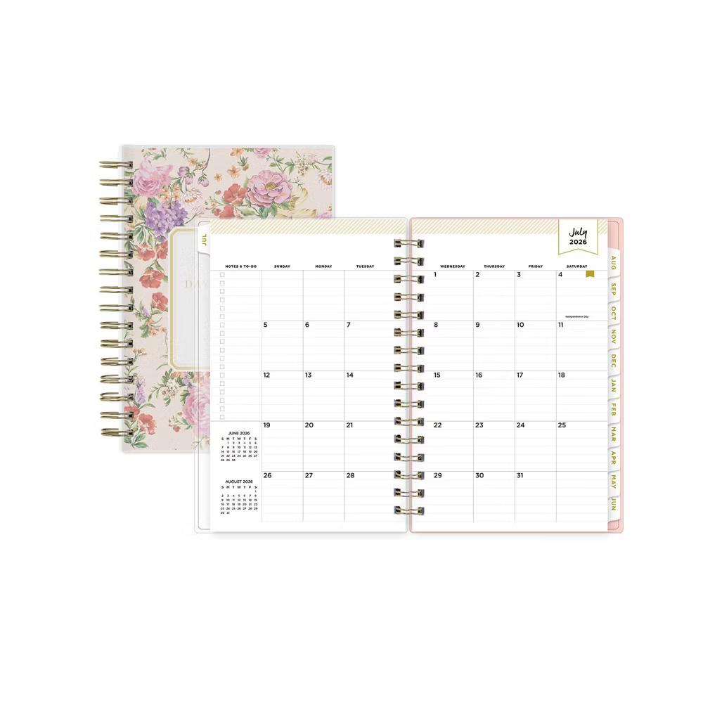 Day Designer 5"x8" 2026-2027 Planner Fiona Rose Blush Frosted Daily/Monthly Safety Wirebound - Image 10