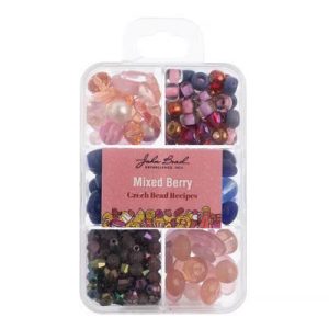 Recipe Box Mixed Glass Beads Mixed Berry, 110g