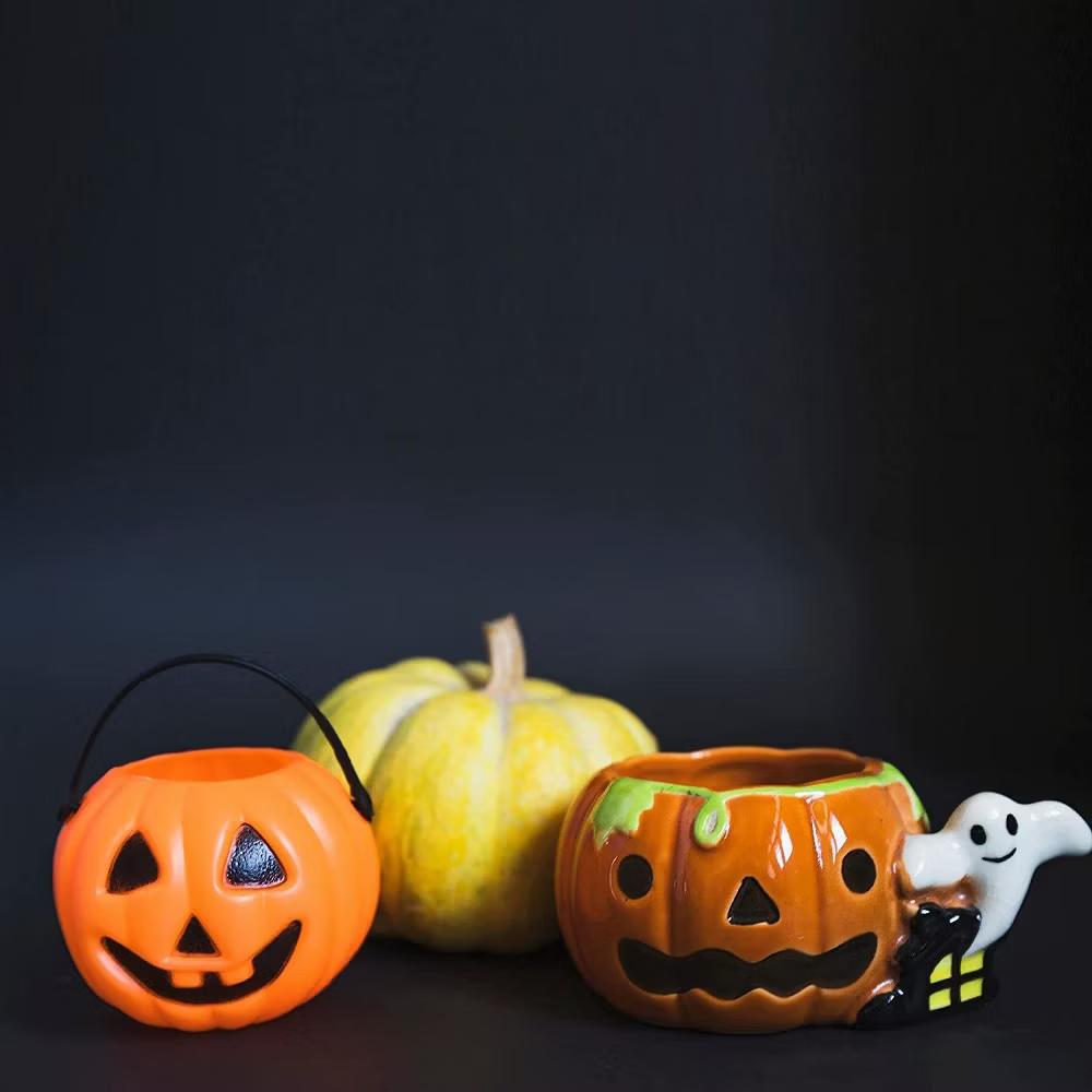 4E's Novelty Mini Pumpkin Trick or Treat Buckets (24 Pack) – Halloween Candy Holders, Party Favors, Goodie Bags, Toys for Kids - Image 2