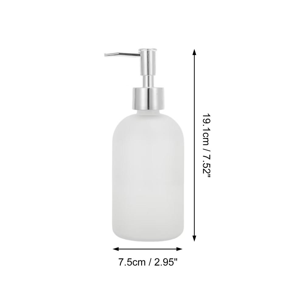 Reusable Cylinder Frosted Soap Dispenser 1 Pc - Image 38