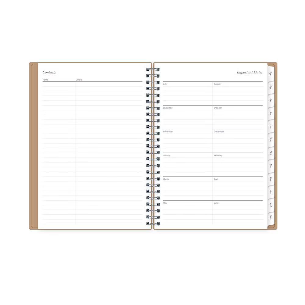 Blue Sky 5.875"x8.625" 2026-2027 Planner Notes BS Solid Sand Weekly/Monthly 15 Months Safety Wirebound - Image 6