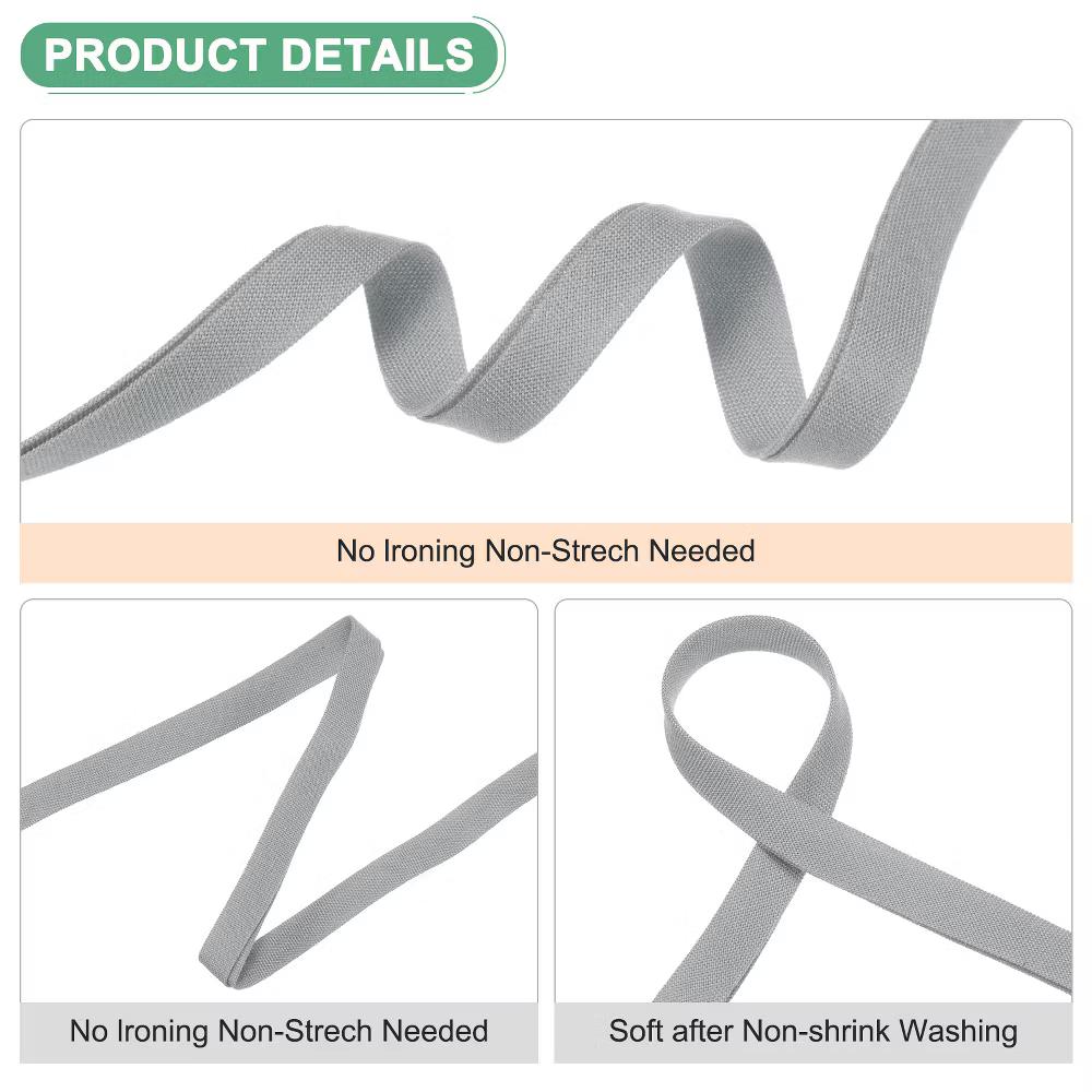 Cotton Durable Washable Double Fold Bias Tape Bias Tape 1 Pc - Image 40