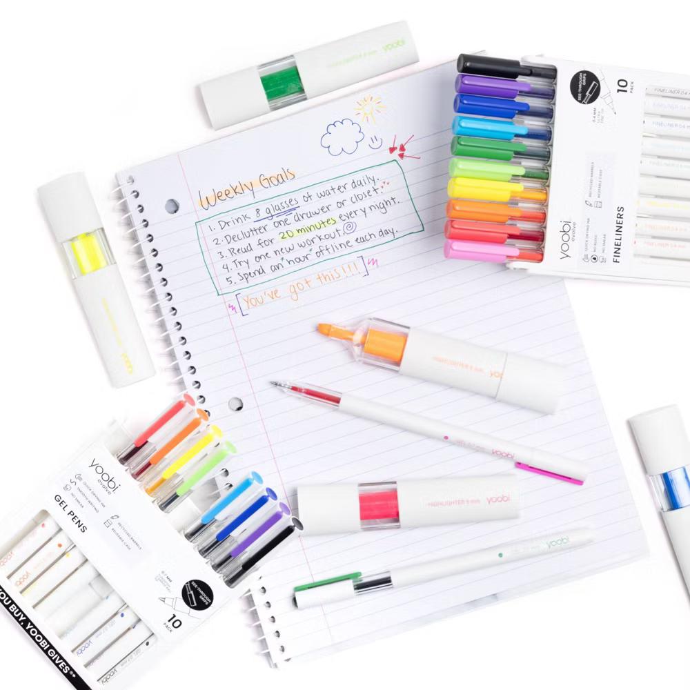 Evolve 5pk Highlighters See-Through Barrel 5.0mm color Ink