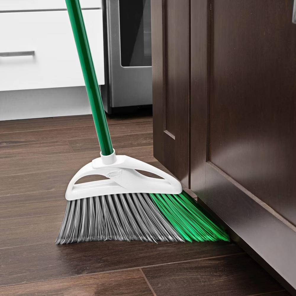 Libman Large Precision Angle Broom with Dustpan: Steel Handle, Grip Handle, Hanging Loop - Image 3