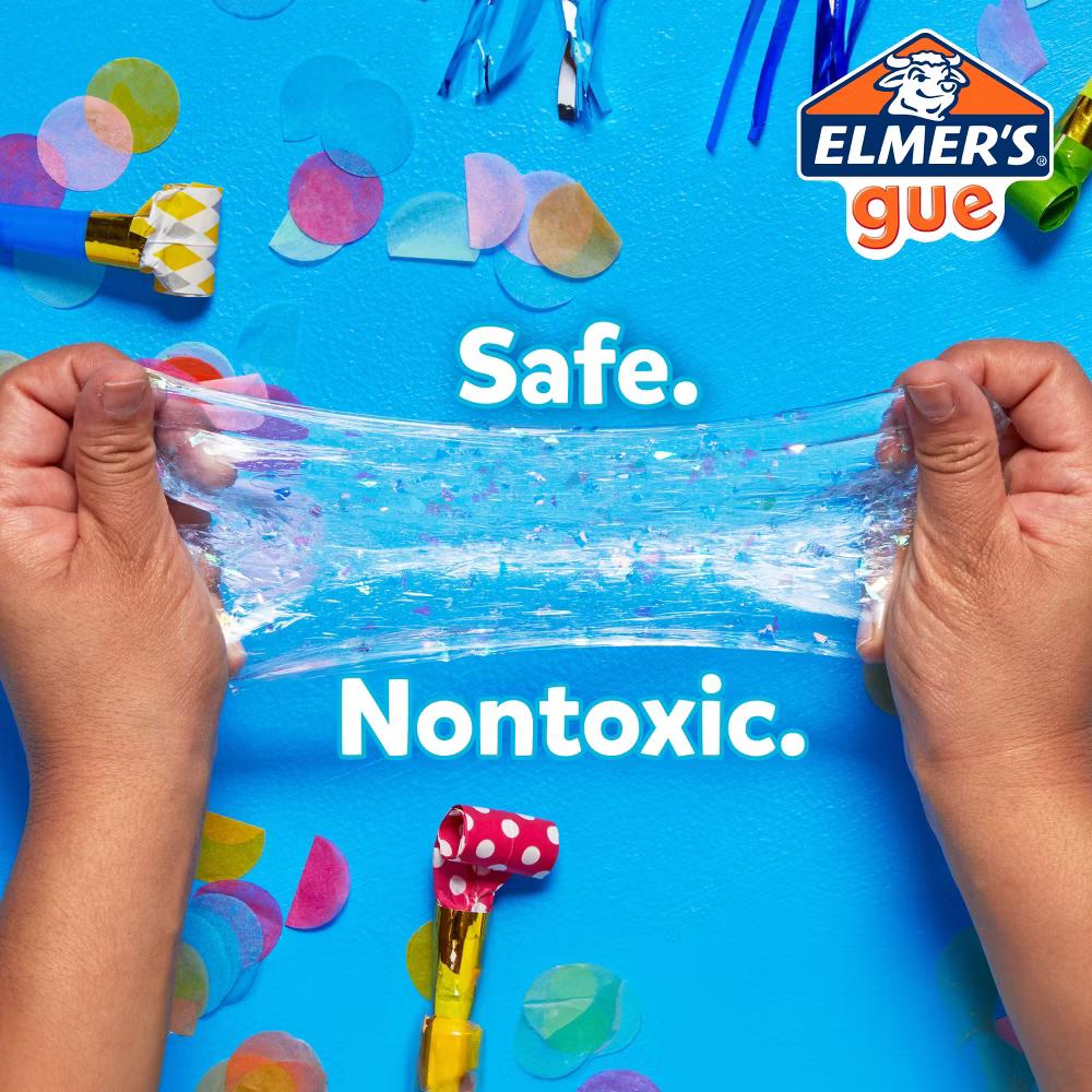 Gue 3lb Glassy Clear Deluxe Premade Slime Kit with Mix-Ins: Sensory Development, Storage Container, Ages 3 - Image 7