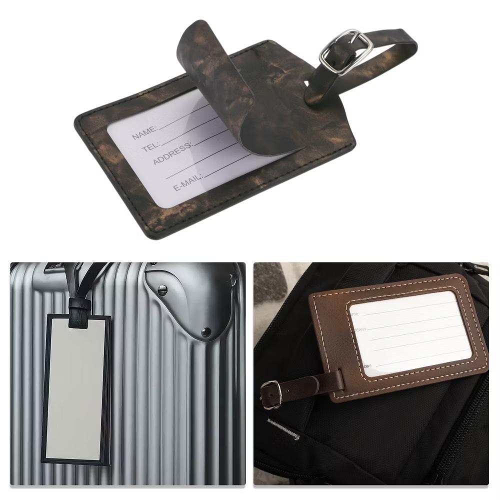 Marble Pattern Luggage Tag 1 Pc - Image 2