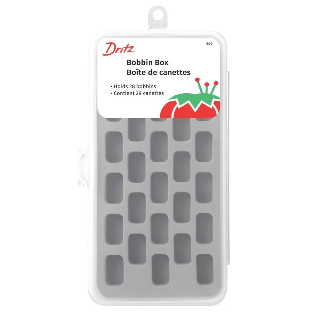 28pc Bobbins Box: Plastic Sewing Kit with Storage Case for Sewing Supplies - Image 6