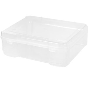 USA Paper Thick Portable Plastic Scrapbook Storage Snap Tight Cases