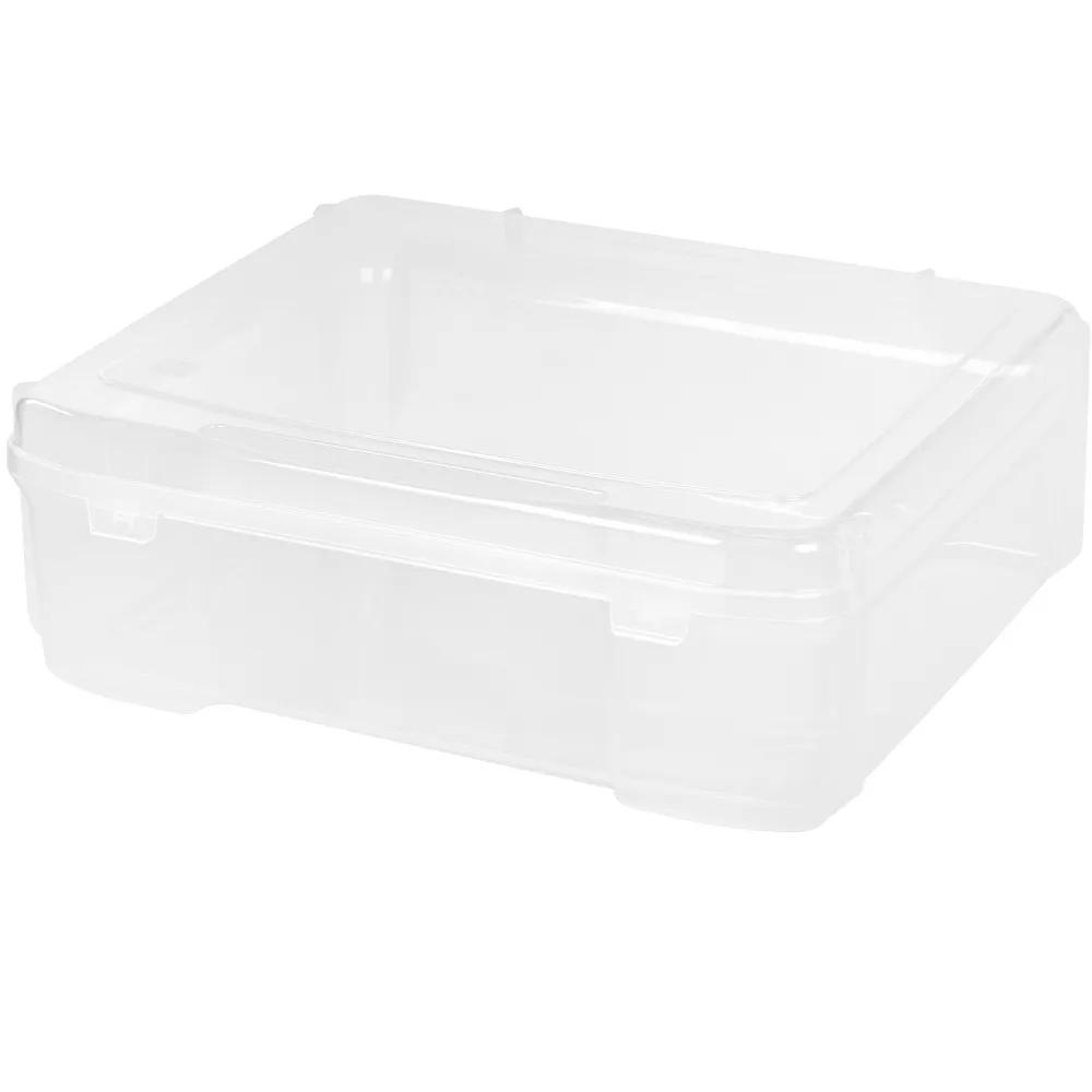 USA Paper Thick Portable Plastic Scrapbook Storage Snap Tight Cases