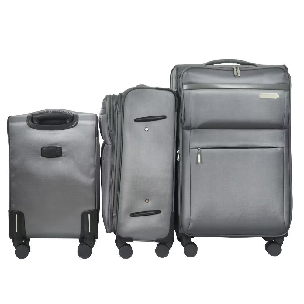3-Piece Softside Luggage Set with Built-in Lock, Expandable Lightweight Suitcases with Spinner Wheels (20/24/28 Inch) - Image 5