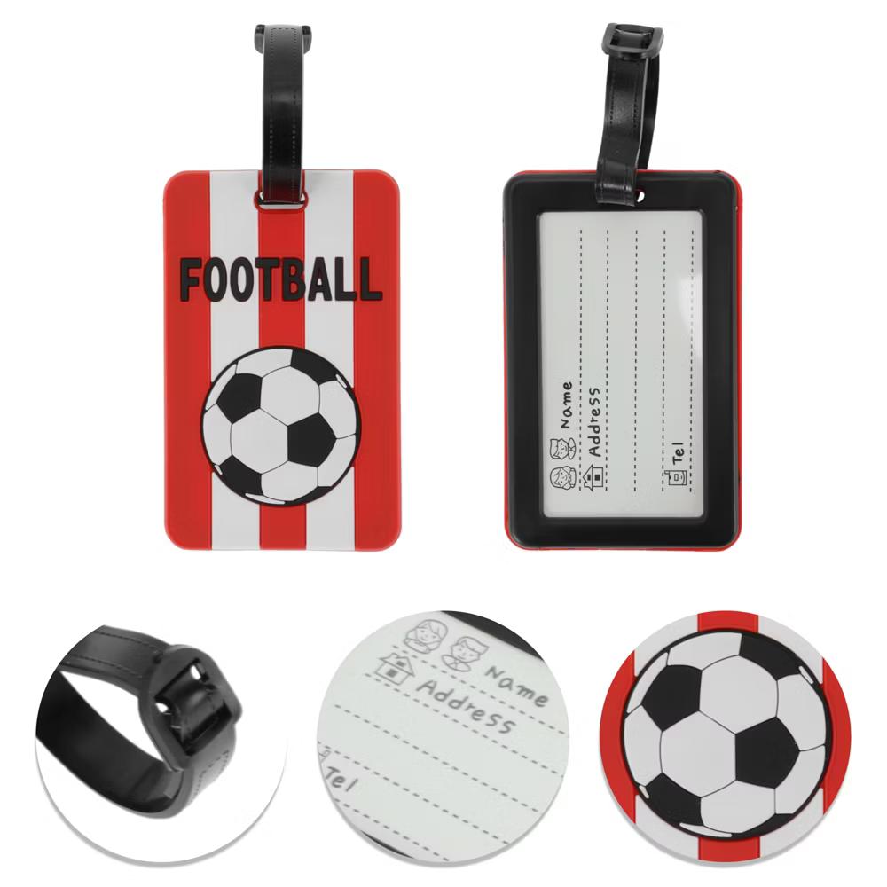 Football Pattern Luggage Tag 1 Pc - Image 5