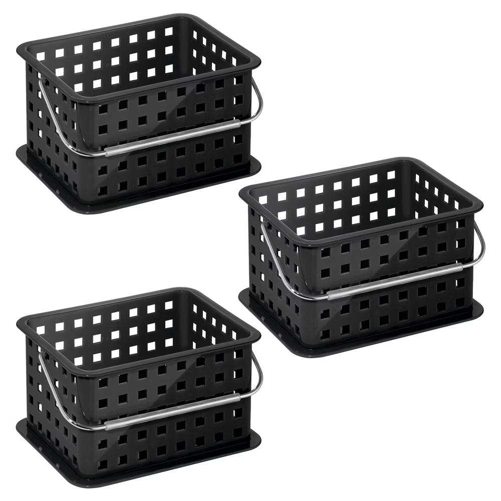 Portable Small Shower Caddy for Dorm or Bathroom, 3-Pack, White - Image 4