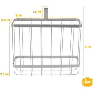 YBM Home Over the Tank Chrome Plated Magazine-Newspaper Rack, Pack of 1