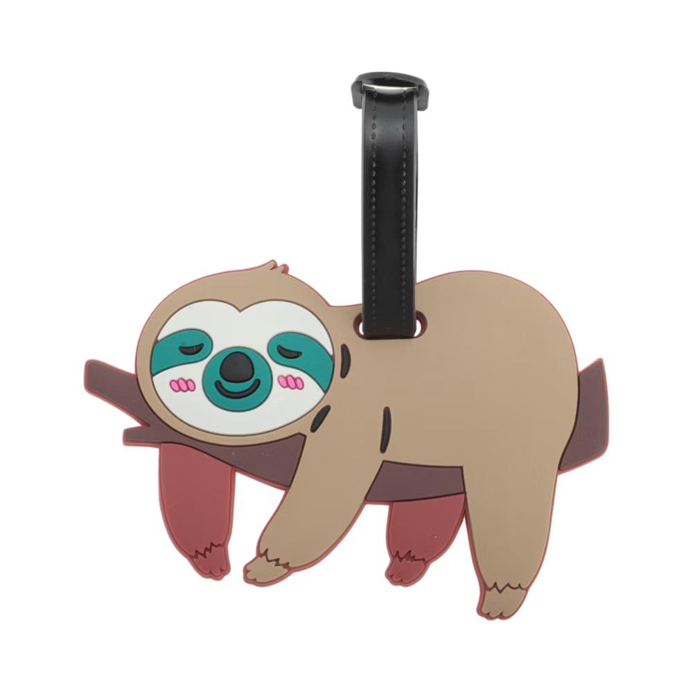 Tree Branch Sloth Luggage Tag Light Brown 1 Pc
