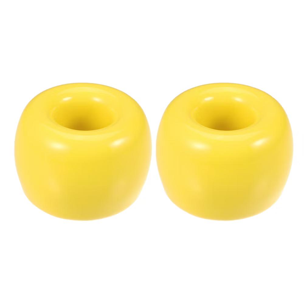 Bathroom Round Mini Ceramic Toothbrush Holder 1.65"x1.18" 2Pcs - Image 72