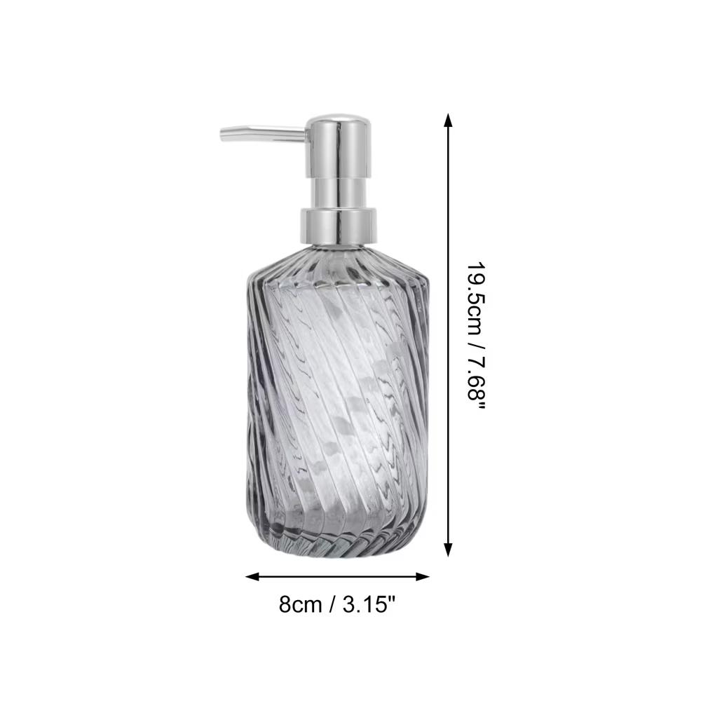 Durable Cylinder Twill Lines Soap Dispenser 1 Pc - Image 45