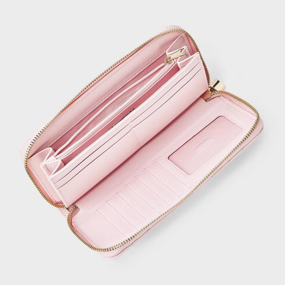 Large Zip Wallet with Charm - Image 3