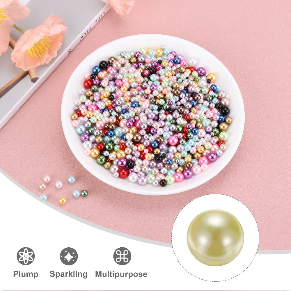 No Hole ABS Round Faux Pearl for Vase Fillers DIY Home Decoration 800 Pcs - Image 57