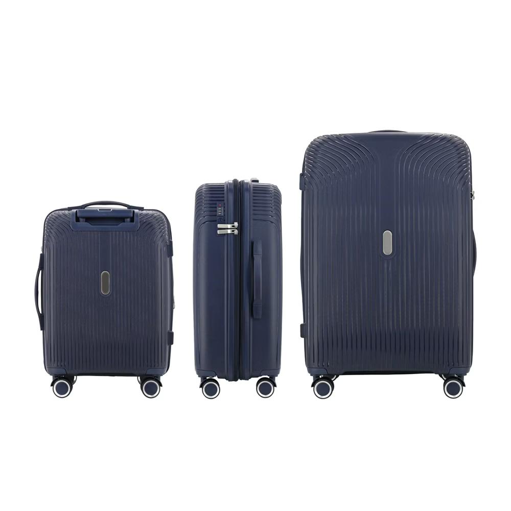 3-Piece Hardshell Expandable Luggage Set with 8 Spinner Wheels and Built-In Lock - 20", 24", 28"