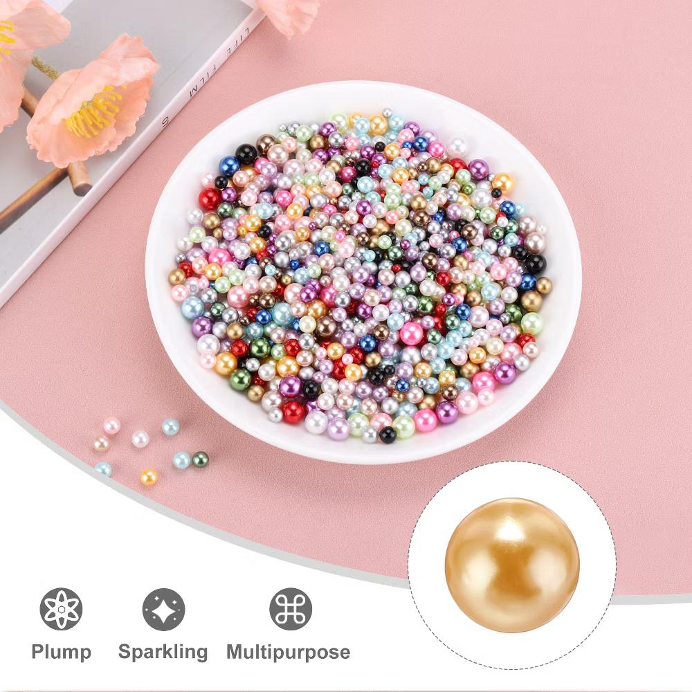 No Hole ABS Round Faux Pearl for Vase Fillers DIY Home Decoration 800 Pcs - Image 30