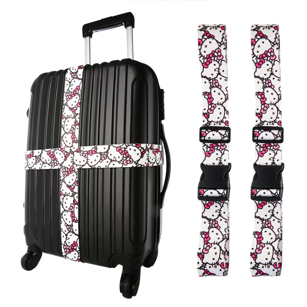 Luggage Strap 2-Piece Set Officially Licensed, Adjustable Luggage Straps from 30'' to 72''
