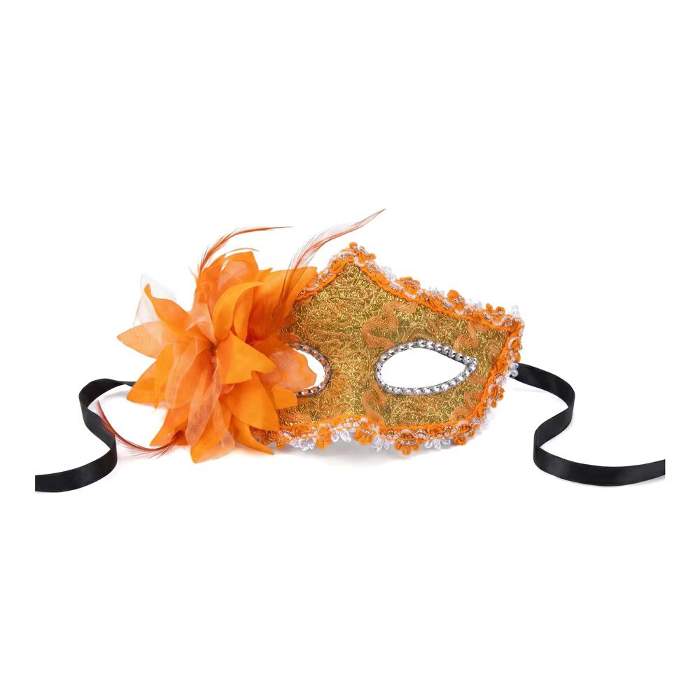 Venetian Masquerade Side Flower Rose Eye Mask for Halloween Costume Party Decor - Image 30