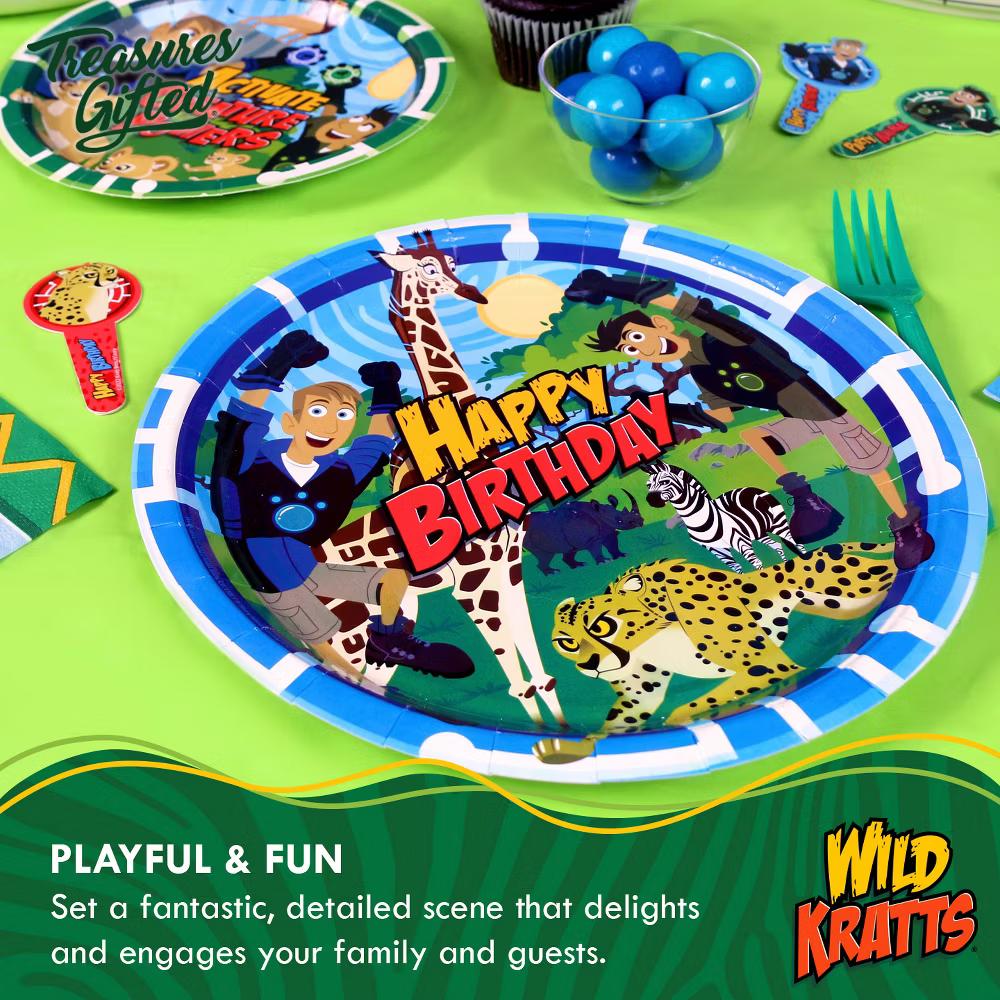 Treasures Gifted Wild Kratts Plates 9in - Wild Kratts Party Supplies - 8 Pack - Image 4