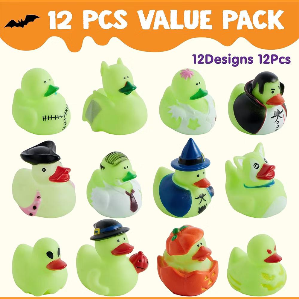 Halloween Party Supplies, Rubber Ducks Party Toys for Halloween Goodie Bag Fillers Decorations School Classroom Game Prizes Baby Bath Toy - Image 5