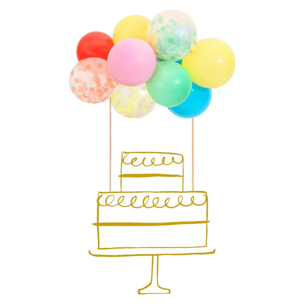 Rainbow Balloon Cake Topper Kit (Pack of 1) - Image 4
