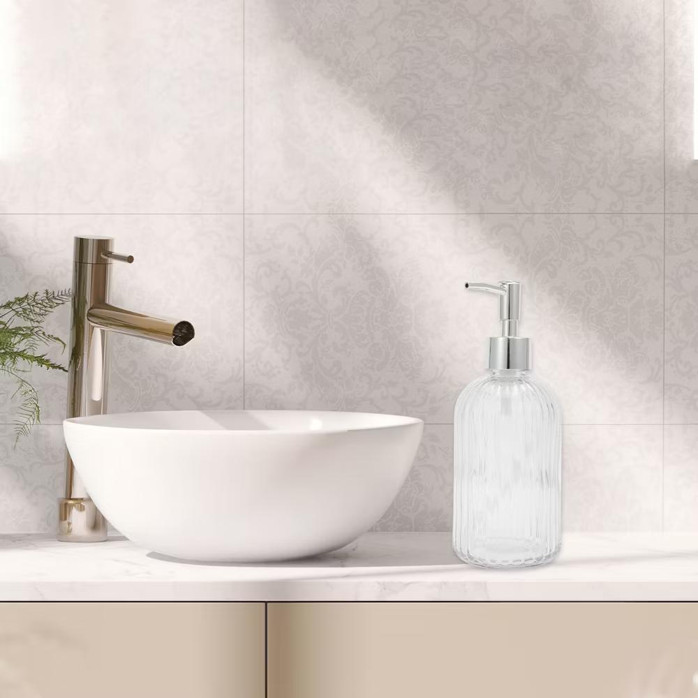Convenient Vertical Stripe Soap Dispenser 13.53oz 1 Pc - Image 15