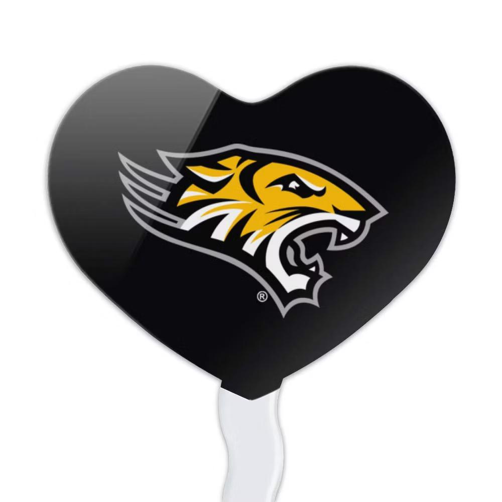 Towson University Tigers Logo Heart Love Cupcake Picks Toppers Decoration Set of 6 - Image 7
