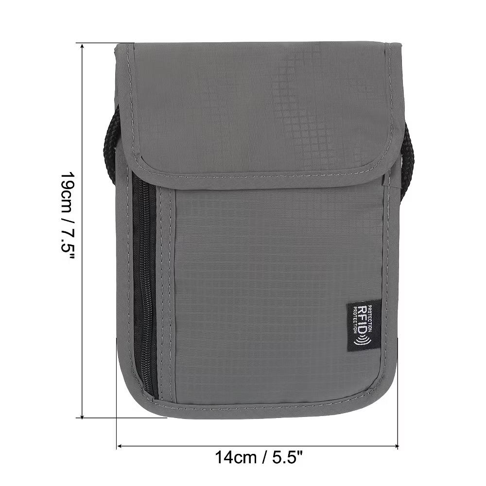 Waterproof Passport Holder Neck Wallet for Women Men - Image 25