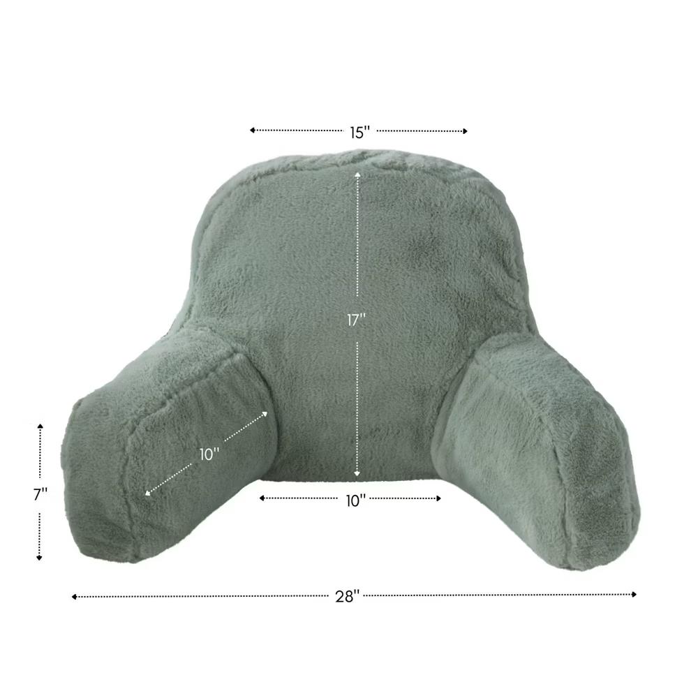 Kensington Garden Faux Fur Bed Rest Support Pillow - Image 15