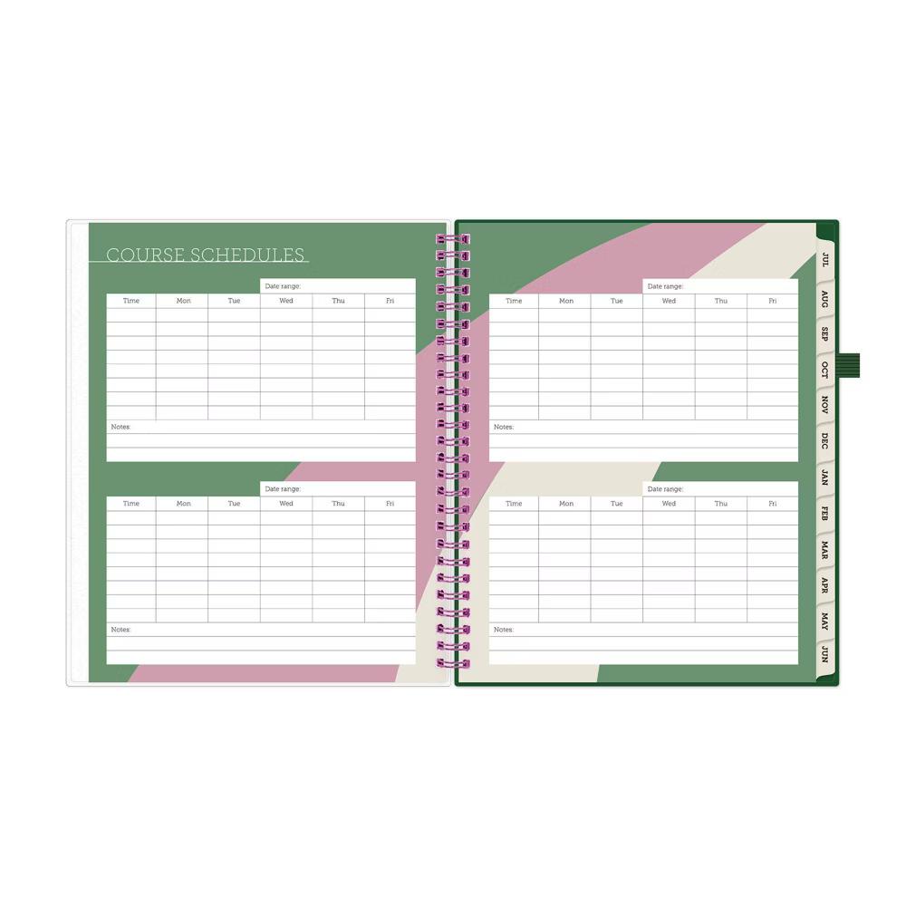 Blue Sky Your Year College Weekly/Monthly Planner Wirebound 7"x9" Green Date - Image 7