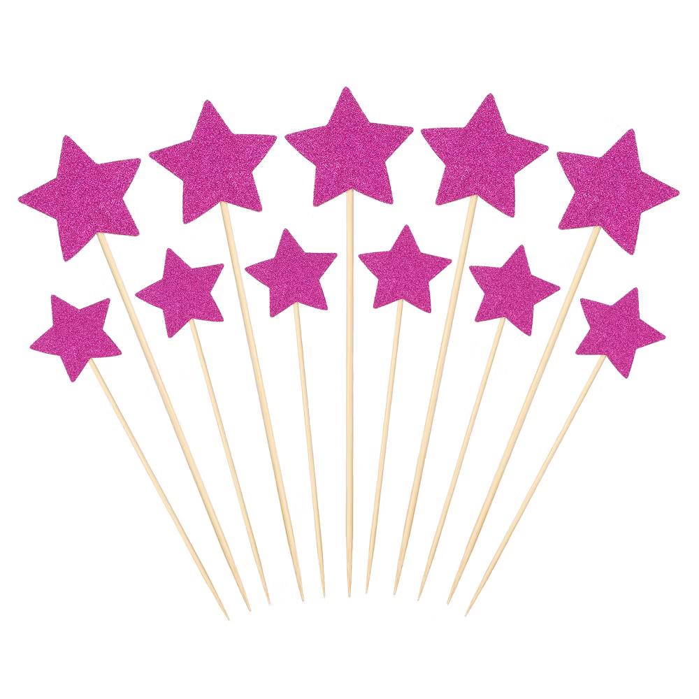 Birthday Party Supplies Little Star Cupcake Toppers 50 Pcs - Image 26