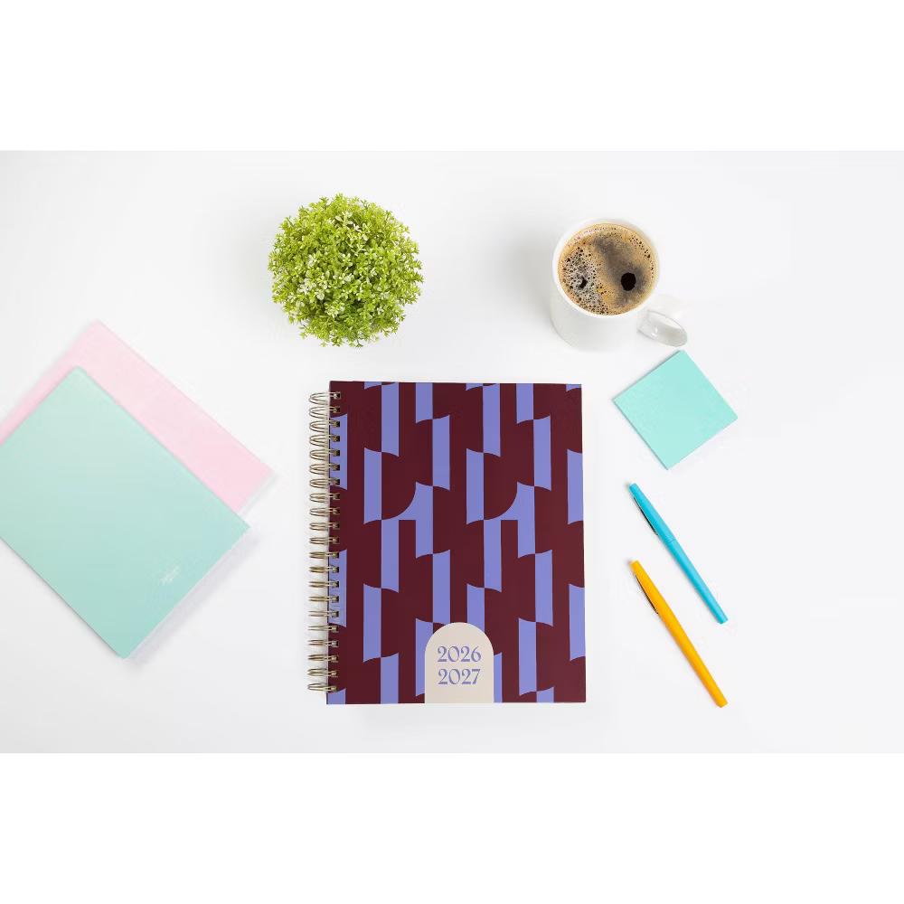 Pearhead 9.5"x11" 2026–2027 Weekly/Monthly Academic Planner with Stickers Purple/Maroon - Image 10