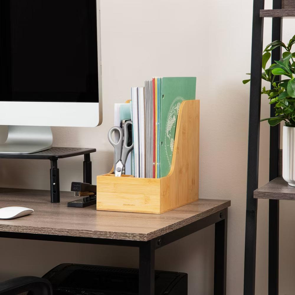 Bamboo File Organizers Brown - Image 4