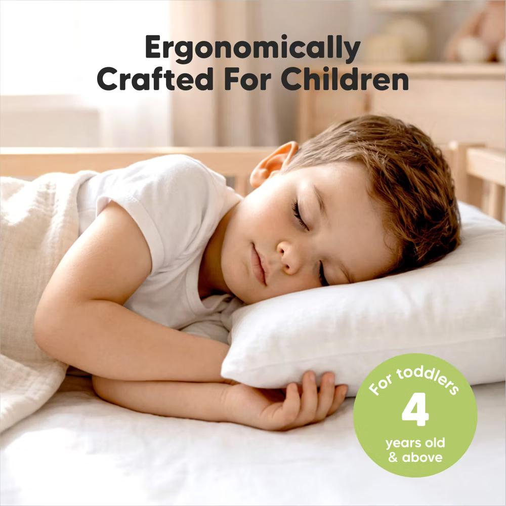 Jumbo Toddler Pillow with Pillowcase, 14X20 Soft Organic Toddler Pillows for Sleeping, Kids Travel Pillow - Image 70