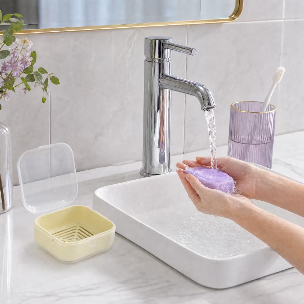 Square Double-layer Drain Soap Dish 1 Pc - Image 4