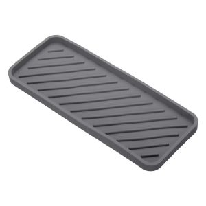 Waterproof Soft Silicone Bathroom Kitchen Organizer Tray