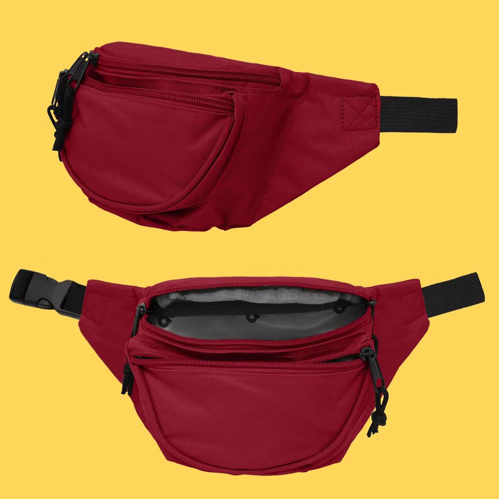 Dalix Fanny Pack w/ 3 Pockets Traveling Concealment Pouch Airport Money Bag - Image 22